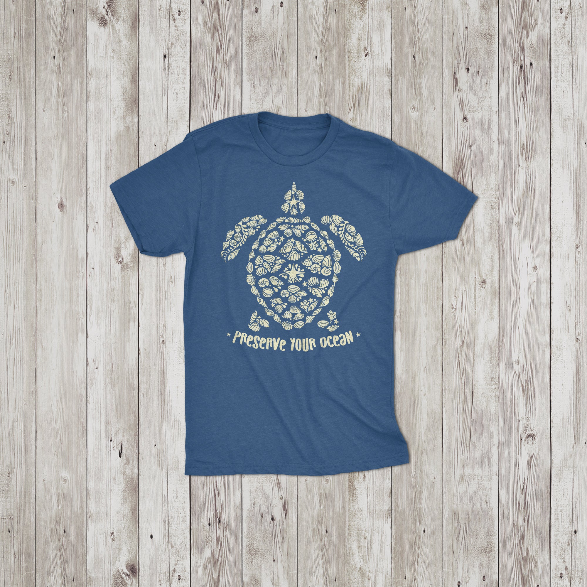 Protect The Ocean' T-Shirt Featuring Wyland's 'Friendly Sea Turtle' (T-Shirt Size: M)